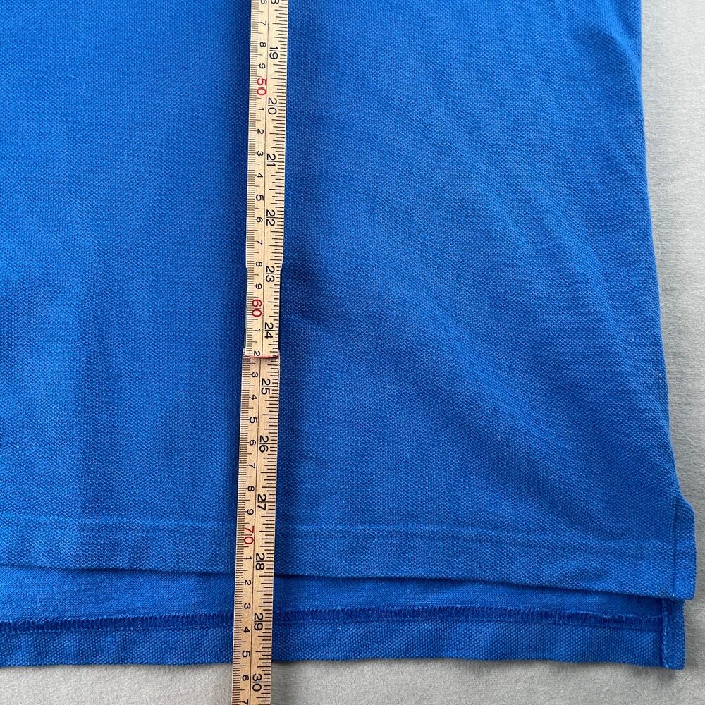 Lacoste Live Polo Shirt Mens Size 9 Blue Classic‎ Croc Logo Casual Preppy Peru - Picture 6 of 8